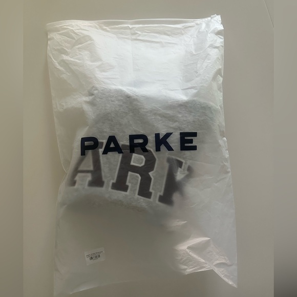 Parke 💝 Varsity Mockneck Sweatshirt NWT Valentine’s Day - Picture 7 of 7